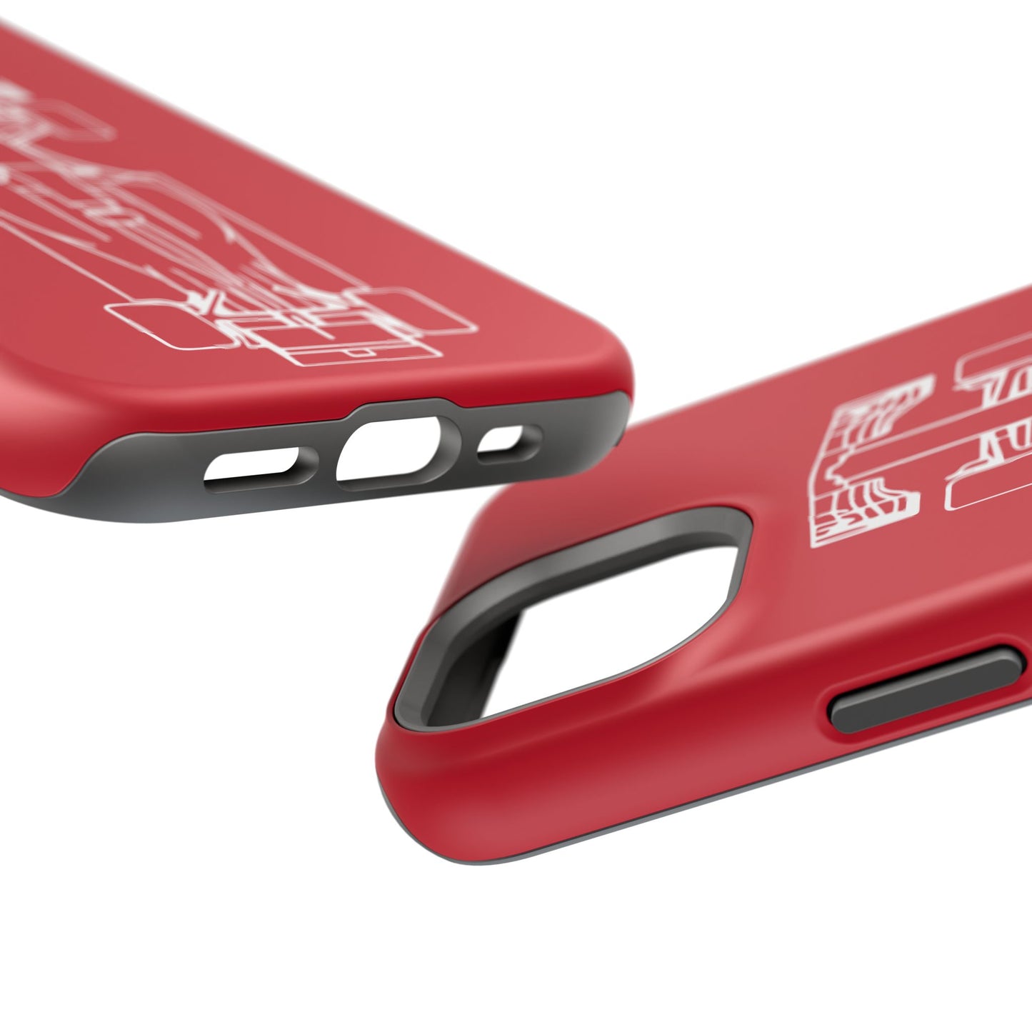 Formula 1 Impact-Resistant iPhone Case - Matte Red