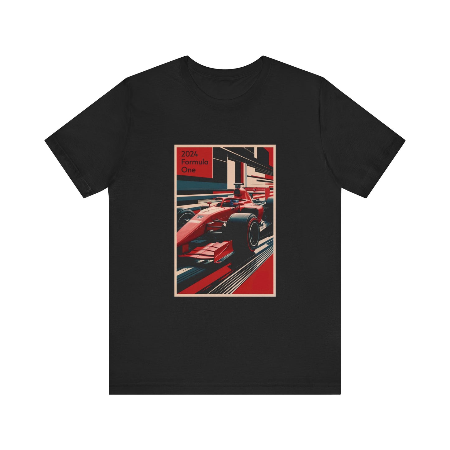 Bauhaus Styled Vintage Formula 1 Unisex T-Shirt