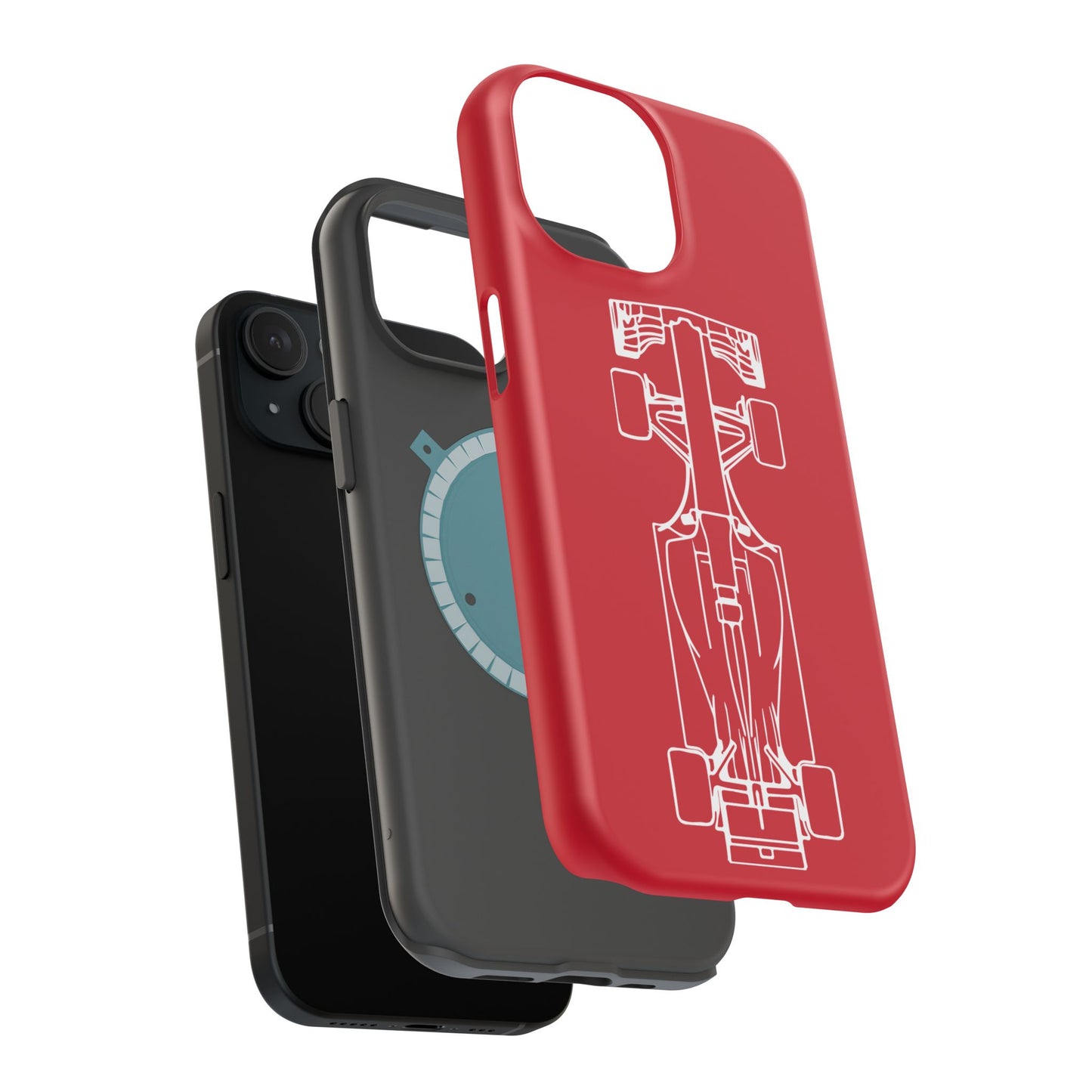 Formula 1 Impact-Resistant iPhone Case - Matte Red