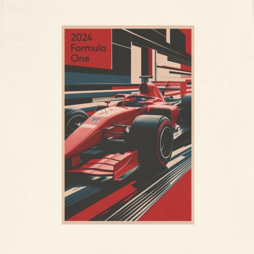 Bauhaus Styled Vintage Formula 1 Unisex T-Shirt