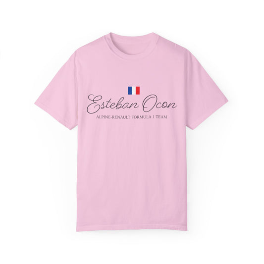 Esteban Ocon with Flag Formula 1 Comfort T-Shirt