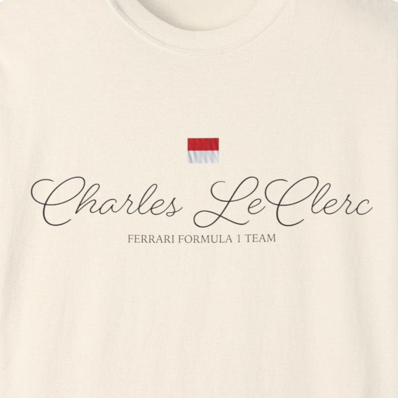 Charles LeClerc with Flag Formula 1 Comfort T-Shirt