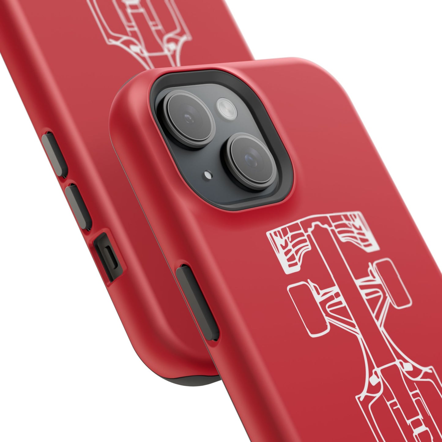 Formula 1 Impact-Resistant iPhone Case - Matte Red