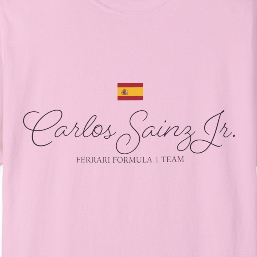 Carlos Sainz with Flag Formula 1 Comfort T-Shirt