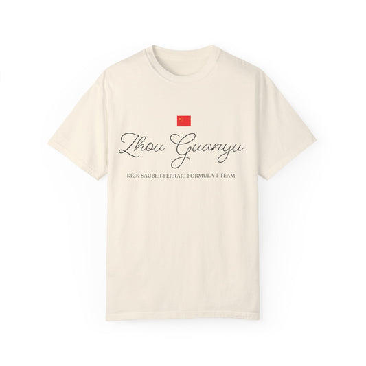 Zhou Guanyu Shirt with Flag Formula 1 Comfort T-Shirt