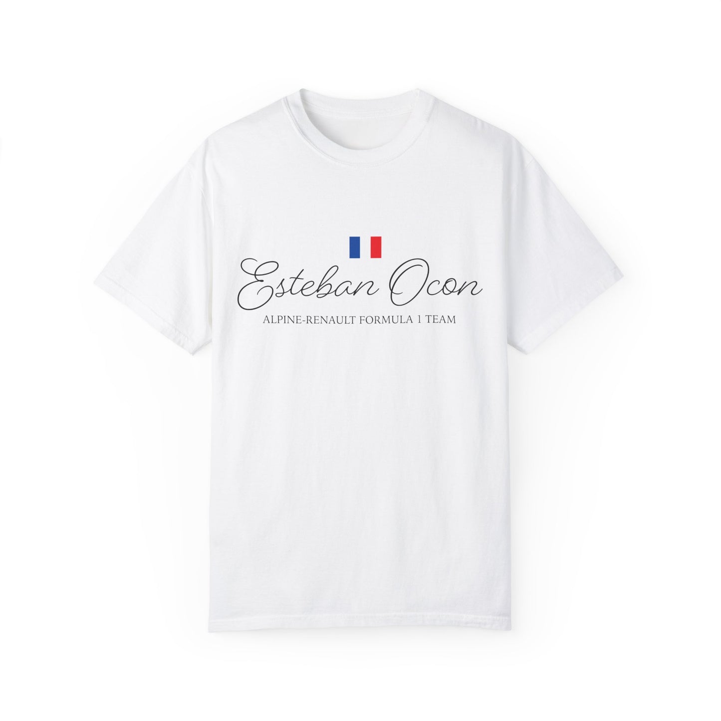 Esteban Ocon with Flag Formula 1 Comfort T-Shirt