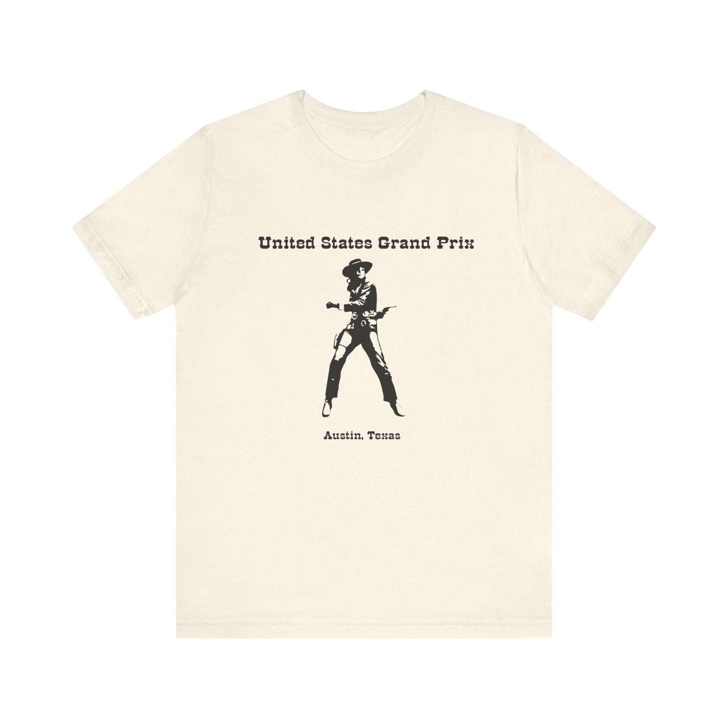 United States Grand Prix Retro Austin Texas Cowgirl Unisex T-Shirt