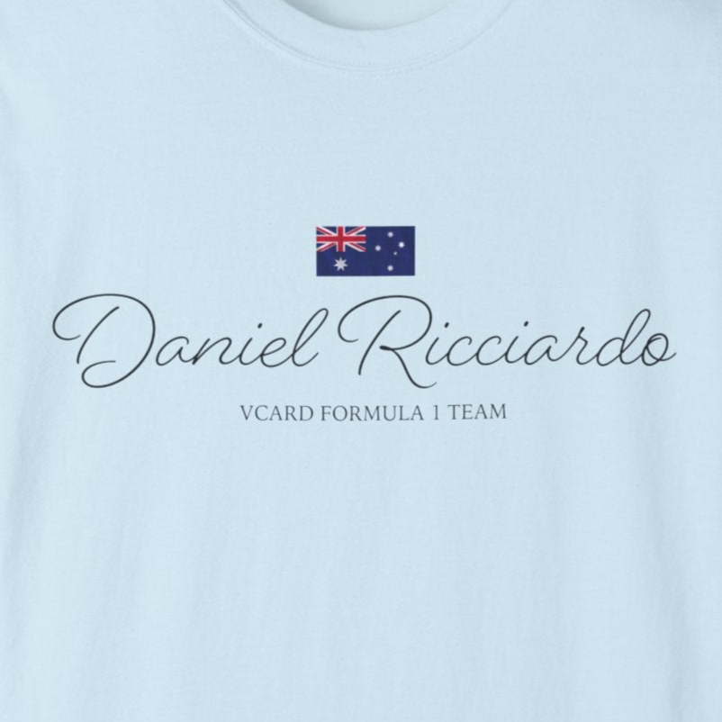 Daniel Ricciardo with Flag Formula 1 Comfort T-Shirt