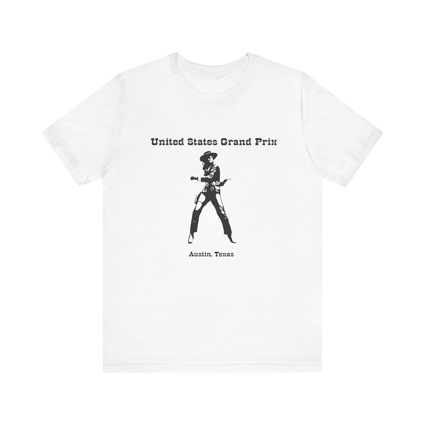 United States Grand Prix Retro Austin Texas Cowgirl Unisex T-Shirt