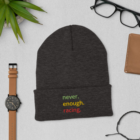 Formula One Never Enough Racing Cuffed Beanie