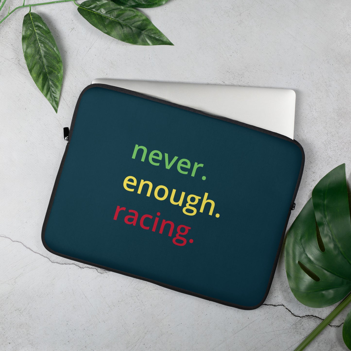 Formula One Never Enough Racing Laptop Sleeve