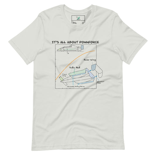 It's all about downforce Formula One Unisex t-shirt