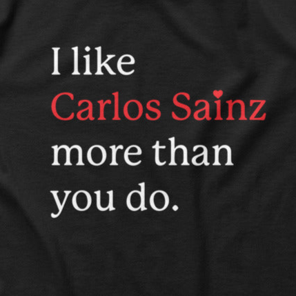 I like Carlos Sainz Formula One Women’s Crop T-shirt