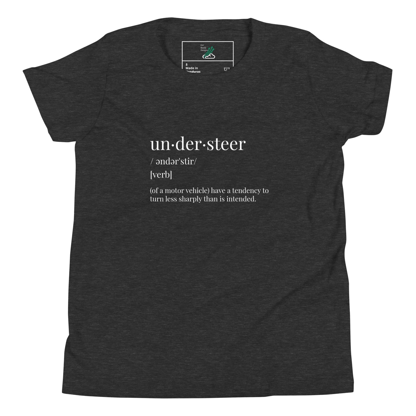 Understeer Definition Formula One Youth Short Sleeve T-Shirt